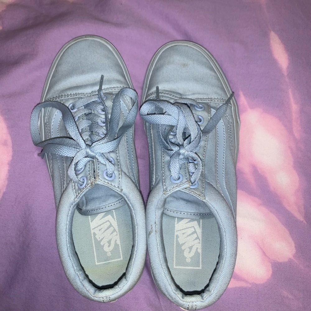 pastel blue vans